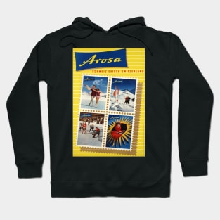 Arosa,Switzerland, Ski Travel Poster Hoodie